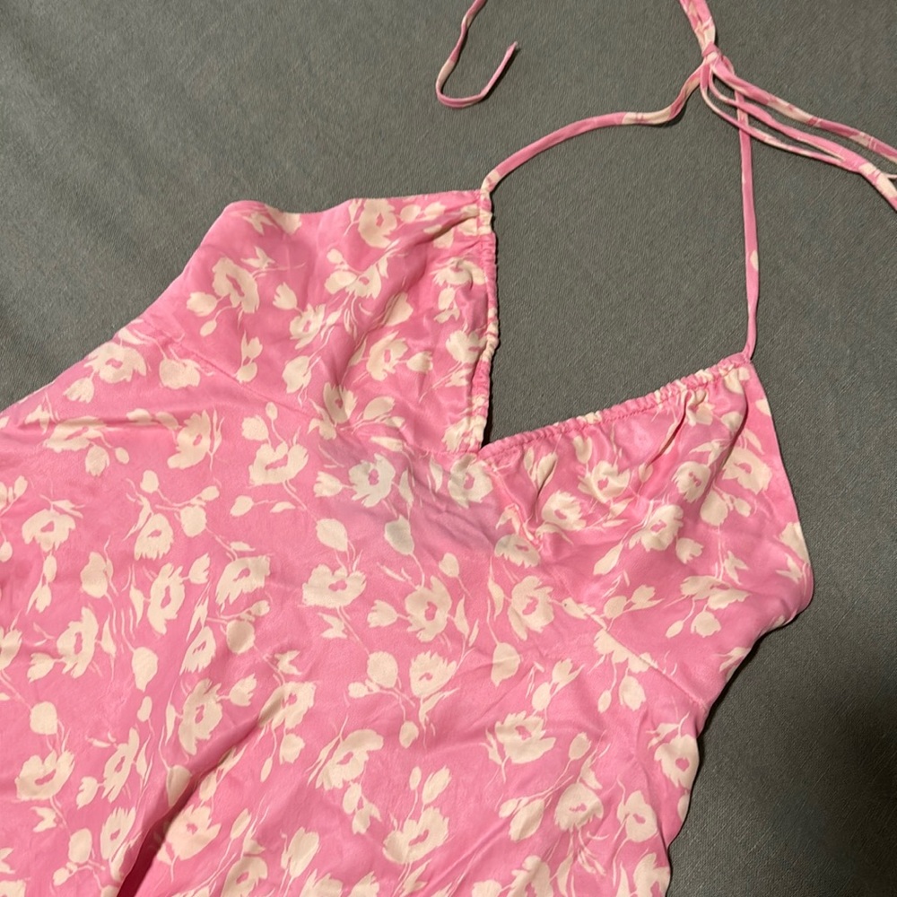 Zara Flowy silk dress